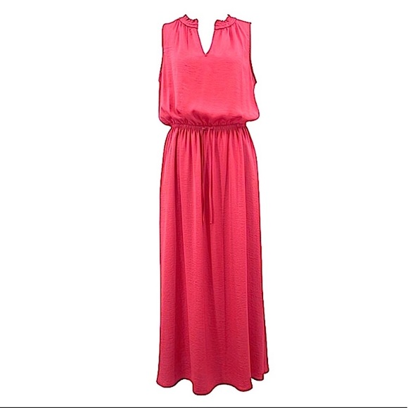 Cynthia Rowley Dresses & Skirts - CYNTHIA ROWLEY Maxi Dress Sleeveless Ruffle V-Neck Collar Adjustable Waist - MED